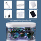 Mini goudvissen aquarium desktop aquarium starterset met LED-licht en filter voor goudvissen geschikt voor thuis/kantoor