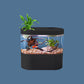 Mini goudvissen aquarium desktop aquarium starterset met LED-licht en filter voor goudvissen geschikt voor thuis/kantoor