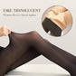 Hete Verkoop-Flawless Legs Fake Transparante Warme Pluche Gevoerde Elastische Panty