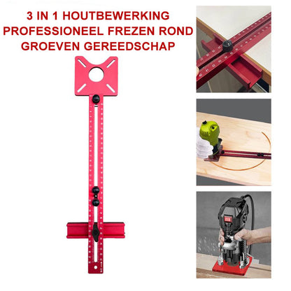 3 in 1 Houtbewerking Professioneel Frezen Rond Groeven Gereedschap