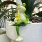 🔥VARMT SALG VARMT SALG 🐸🍷 Hengende ornament for blomsterpotte - Frog