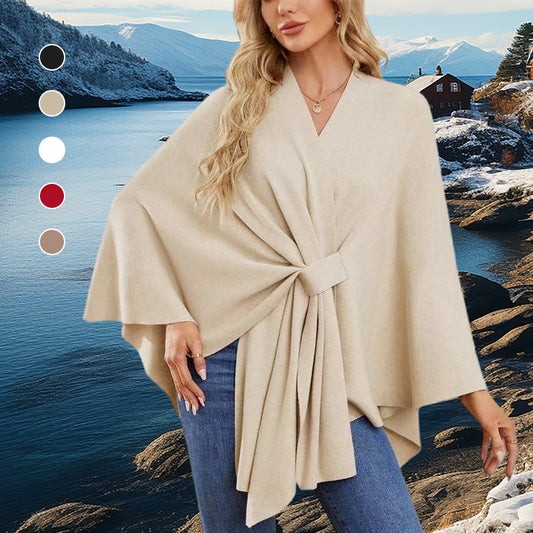 🎁BEGRENSET SALG 49 % RABATT💕Sjal for kvinner med kors foran